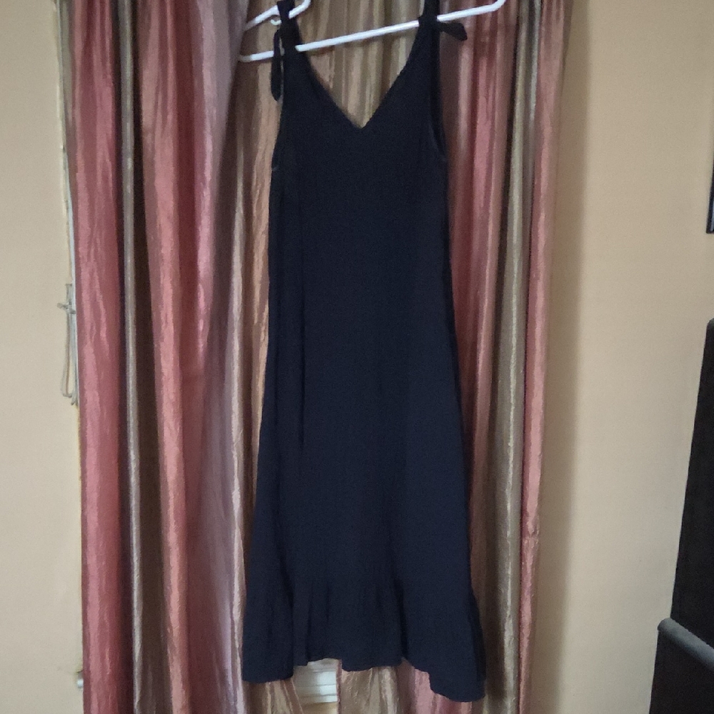Elegant Navy Sleeveless Dress